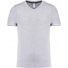 Tee shirt maille piquée Col V