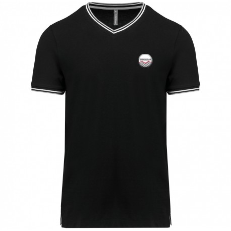 T-shirt maille piquée col V homme