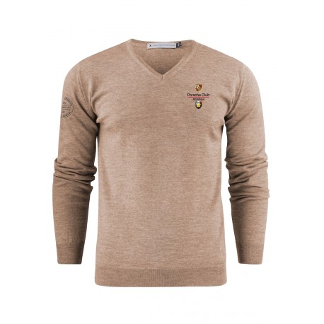 Pull Col V homme Mérinos Atlantique