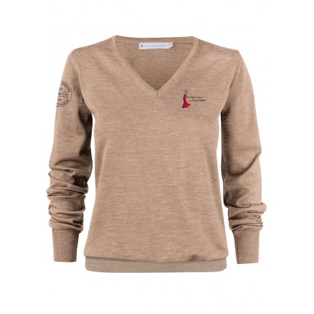 Pull Col V Femme Mérinos Atlantique