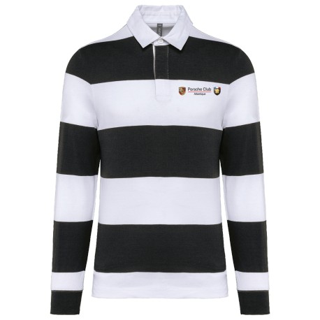 Polo rugby rayé manches longues Atlantique