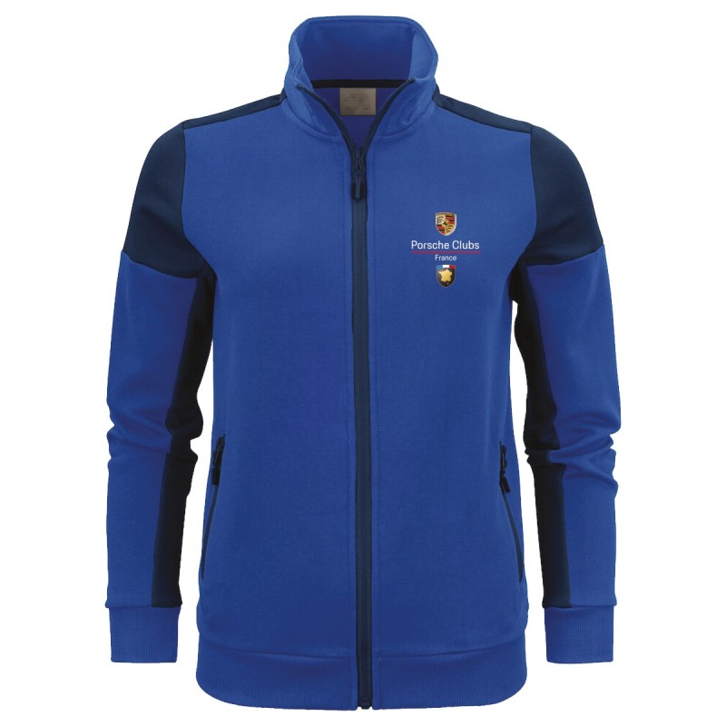 Sweat bicolore zippé Femme Porsche
