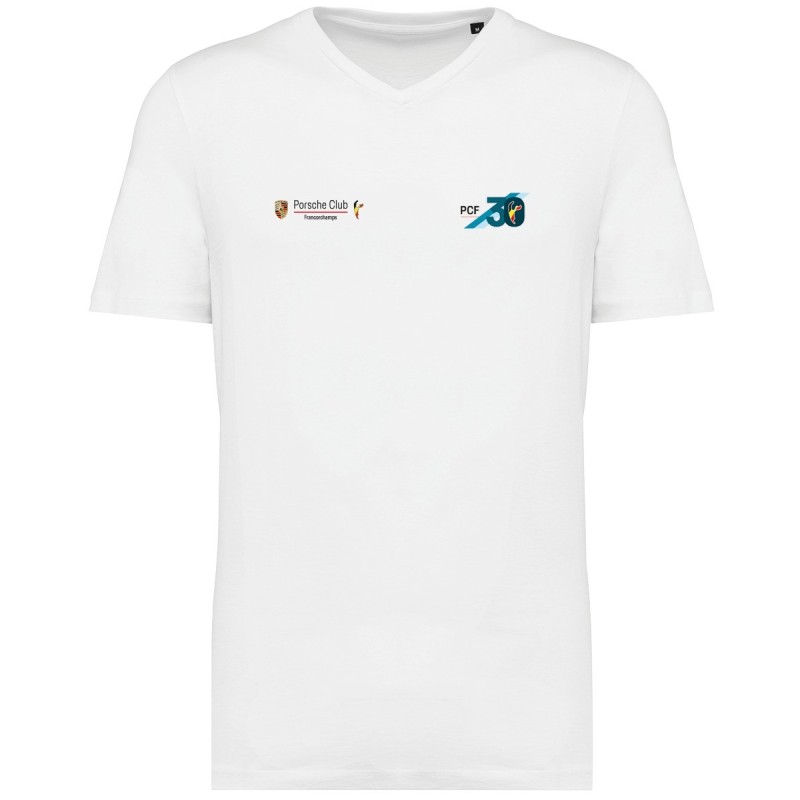 Tee shirt Supima col V Homme 30 ans Francorchamps