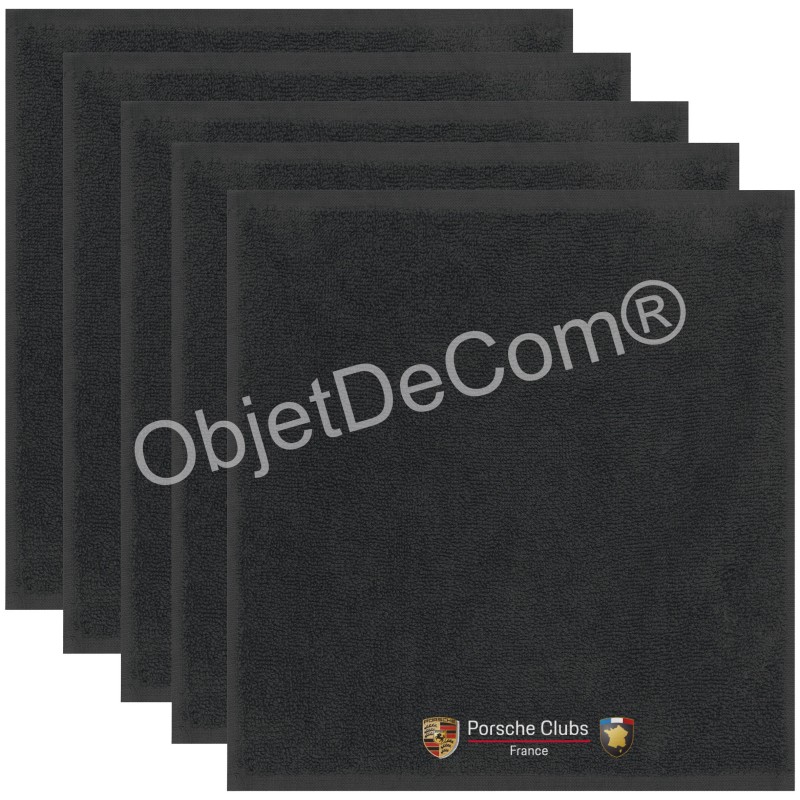 Serviettes d'invité - Lot de 5 serviettes Porsche