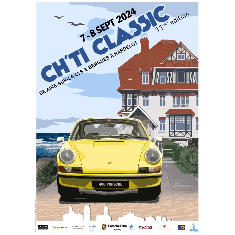 Affiche A4 Ch'Ti Classic 2024 Porsche Club Tourcoing