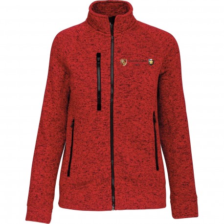 Veste zippée chinée femme Porche Club Centre