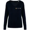 Pull col V Lyocell Tencel Femme Porsche