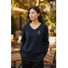Pull col V Lyocell Tencel Femme Porsche