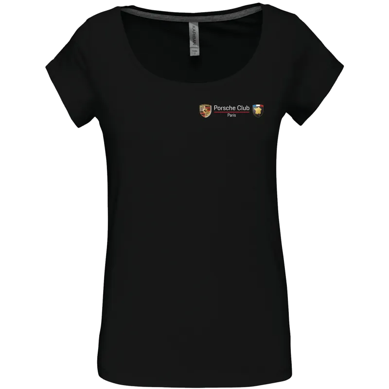 Tee shirt femme col bateau Paris
