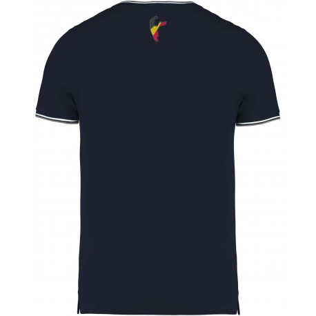 Tee shirt maille piquée Col V homme