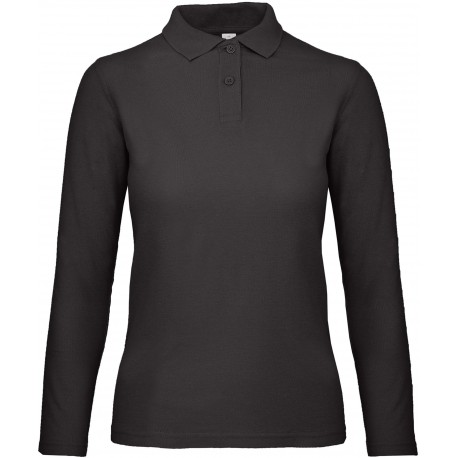 Polo manches longues femme