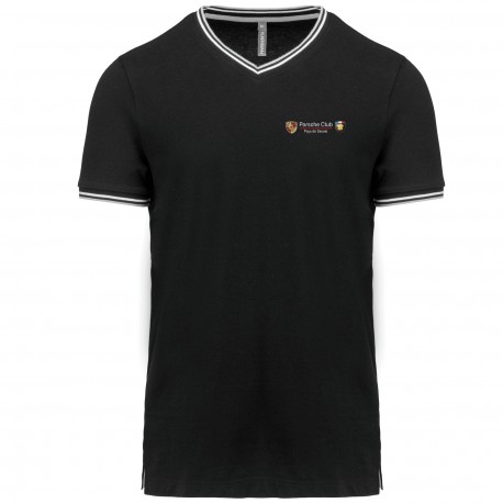 Tee shirt col V maille piquée Homme Savoie
