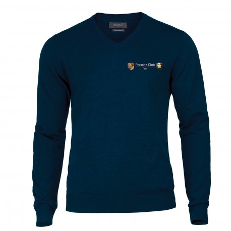 Pull col V Mérinos Homme Prais