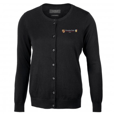 Cardigan en laine Mérinos Femme Paris