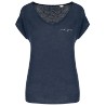Tee shirt col V lin femme PCRA