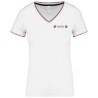 Tee shirt col V maille piquée Femme PCTG