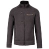 Veste zippée chinée Homme Bourgogne